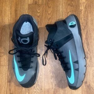 Nike KD Trey 5 Grey Green Glow Shoes, Size: 10.5